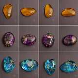 Voaesdk 6 Pcs Pebbles Resin Molds, 3D Pebbles Stone Silicone Molds for Resin, 3 Sizes Irregular Stone Epoxy Molds for DIY Resin Crafts Candle Soap Plaster Concrete Art Paint Rocks Voaesdk