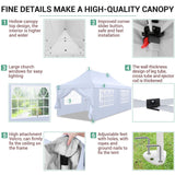 COBIZI 10x20 Pop Up Canopy Tent with Sidewalls, Commercial Ez Up Canopy, 3 Adjustable Heights, Waterproof and UV Protection 50+, Outdoor Gazebo Pop up Tent for Parties & Patio with 4 Sandbags COBIZI