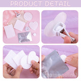 Framendino, 4 Pack Sublimation Blank Car Air Vent Clips Heat Transfer Car Diffuser Vent Scent Perfume Clip 4 Styles(Heart Square Round Rectangle) Framendino