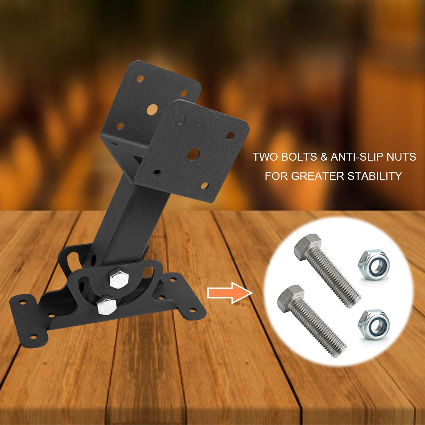 Wdwlbsm 3PCS Roof Riser Brackets Kit Adjustable Pergola Roof Riser Beam Brackets Heavy Duty Roof Beam Mount Brackets for 3-1/2" Wood Post,Black - WoodArtSupply