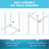 TitanEze 10 Gallon Double Aquarium Stand (2 Stands in 1), Fish Tank Stand, Bird Cage Stand, 22.5" W x 31" H x 10.5" D Caitec