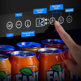 BODEGA Beverage Refrigerator Cooler,15 inch drink fridge under counter,100 cans mini Fridge with Glass Door for Soda Beer,Wine,Beverage Cooler for Home,Kitchen, Bar or Office. BODEGA