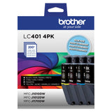 Brother Genuine LC4014PKS Standard Yield 4-Pack Ink Cartridges – Includes 1 Cartridge Each of Black, Cyan, Magenta and Yellow Brother