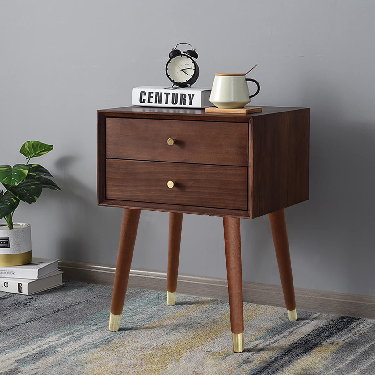 TEMI 16" Wood Table Legs – Premium Set of 4 Wooden Furniture Legs for Desk, Coffee Table, Bench, Chair, Dresser, Bed, and Cabinet – Strong, Durable and Easy to Install TEMI