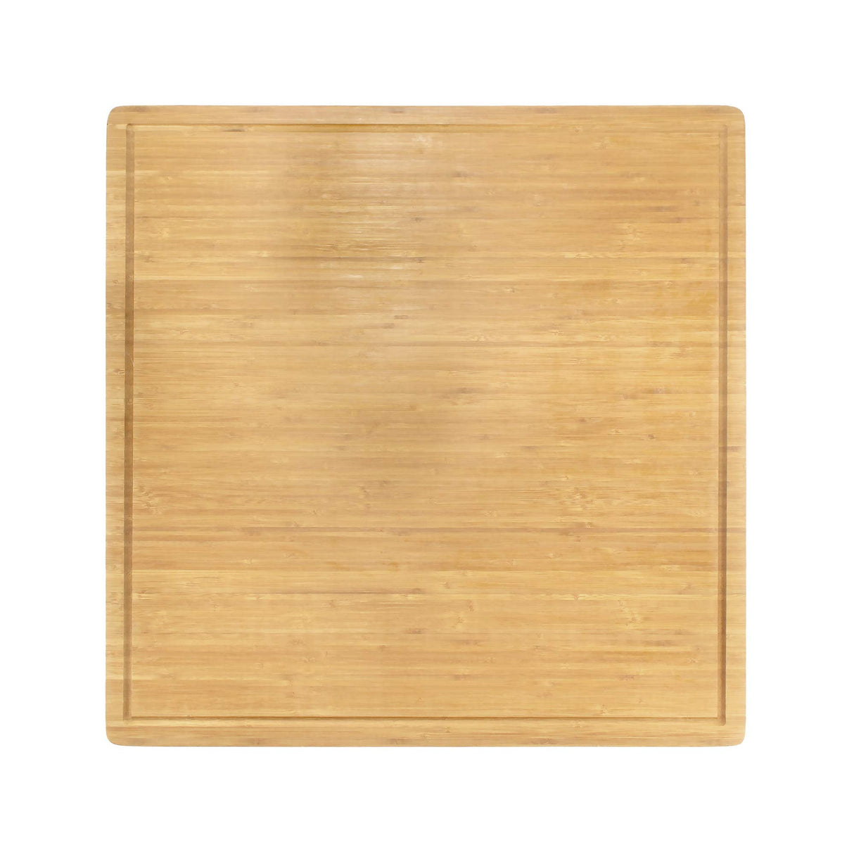 BambooMN Bamboo Burner Cover Cutting Board - 3 Ply - Extra Large Square - Grooved/Flat (24" x 24" x 0.75") - 1 Piece BambooMN
