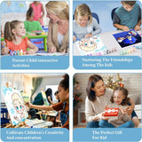 FOXKISS 4 Pack Framed DIY Paint by Numbers Kit for Adults Beginner,Sunset Oil Painting Easy Paint by Number with Canvas, Acrylic Paint Kit Arts and Crafts for Adults for Decor 8x8inch FOXKISS