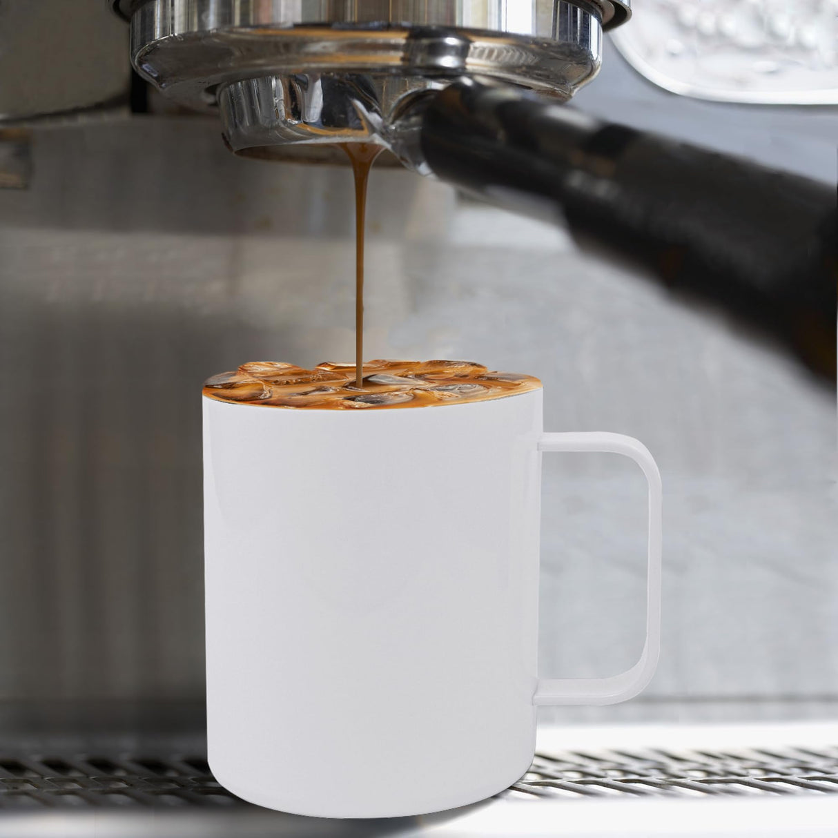 JYLJINGYULI 6 Pack 12 oz Sublimation Tumblers with handle Coffee Blanks, with Lid and Straw Cups Blank Bulk, Straight Skinny Insulated Cup Stainless Steel Water Bottle for Craft DIY… JYLJINGYULI