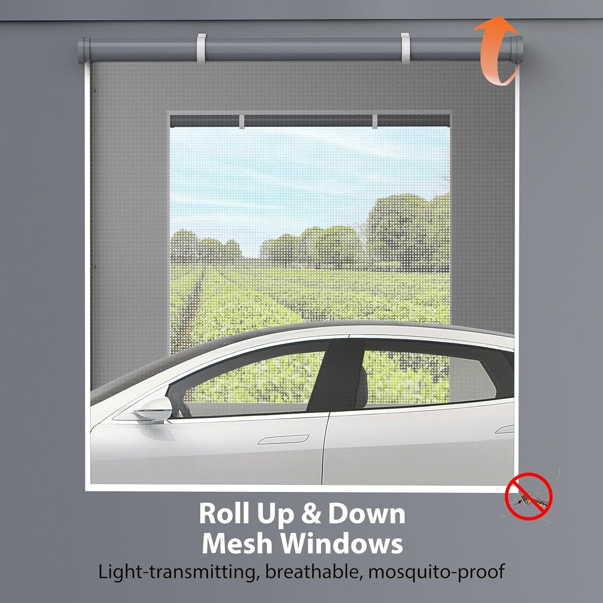 Klysiora 13x20 Ft. Metal Carport Garage with PE Fabric and Galvanized Steel Frame Outdoor Shelter for Cars, Trucks and Boats with 4 Doors and Mesh Windows for Ventilation - Grey Klysiora