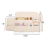 Teamoy Knitting Needles Holder Case(up to 11 Inches), Rolling Organizer for Straight and Circular Knitting Needles, Crochet Hooks and Accessories, Sheep - NO Accessories Included Teamoy