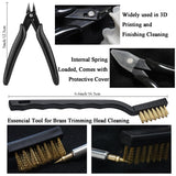 ELITECTK 3D Print Finishing Tools, 3D Printing Smoothing Tools Kit Includes Digital Soldering Iron, Deburring Tool, Electric Polishing Machine and ABS Storage Toolbox for 3D Print Trimming Modifying ELITECTK