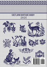 Sampler Motifs Filet Crochet and Cross Stitch Patterns Monochrome Collection: for Needlework & Other Crafts (Monochrome Filet Crochet and Cross Stitch) WoodArtSupply