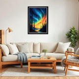 NEWENMO Tree Star Diamond Art Kits for Adults, 5D River Diamond Painting Kit, DIY Full Drill Gem Art Crafts for Adults, Home Wall Decor 12x16 Inch NEWENMO