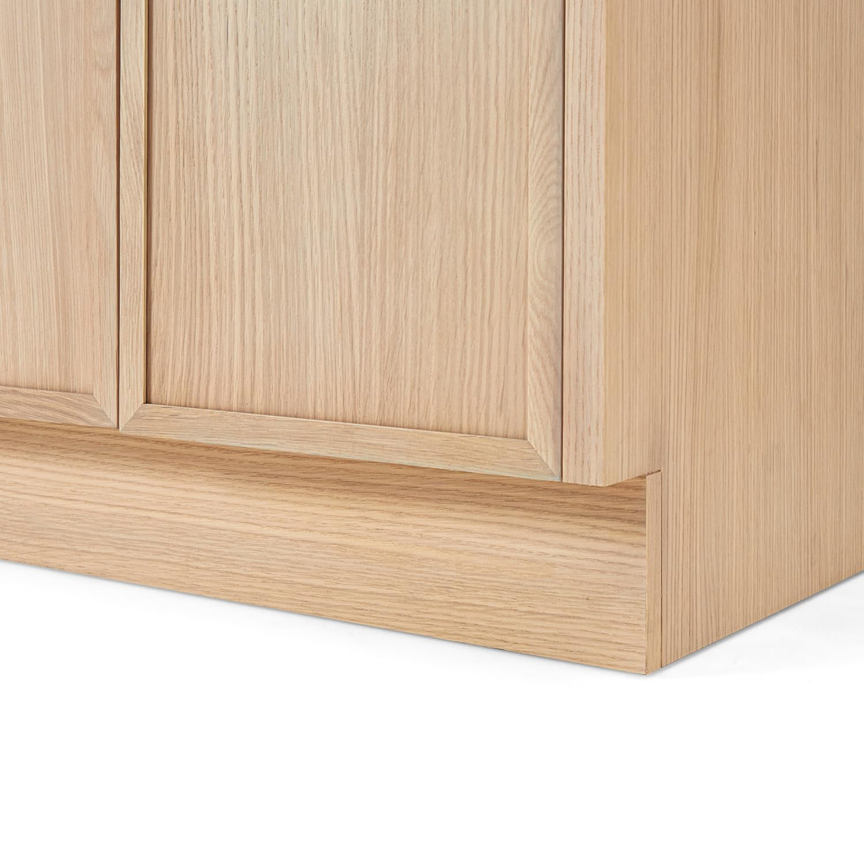 ARIEL Kelly 72 Double inch Bathroom Vanity Without Sink in White Oak, Bathroom Base Cabinet ARIEL