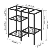 CADUKE Aquarium Stand 20 Gallon, Metal Fish Tank Stand, Aquarium Rack Stand for Fish Tank Accessories , 3 Tier Turtle Reptile Terrarium Stand for Living Room Office CADUKE