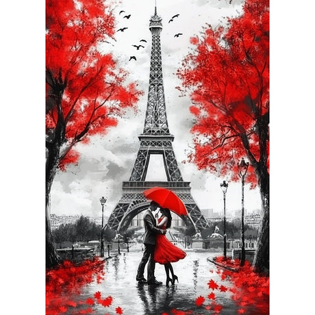 CEOVR Eiffel Tower Diamond Art Kits for Adults, Paris Lovers 5D DIY Full Drill Diamond Painting Dots Gem Art, Adult Crafts Kits Arts and Crafts, Wall Decor for Home Office 12x16in CEOVR