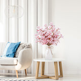 Sggvecsy Artificial Cherry Blossom Flowers 4 Pcs Faux Cherry Blossom Stems Faux Silk Cherry Blossom Branches 15.7’’ Fake Peach Flowers for Vase Arrangements Home Wedding Table Decor (Pink) Sggvecsy