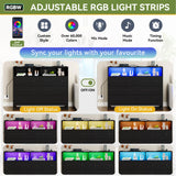 GAOMON Dresser for Bedroom,Wide Wood Dresser with 6 Drawers,Storage Chest of Drawers with Plug-in Charging Hub&LED Light,Sturdy Steel Frame,55 Inch TV Stand for Living Room,Closet,Entryway,Nursery GAOMON