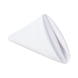 Gee Di Moda Cloth Napkins - 17 x 17 Inch White Dinner Napkins - Set of 12 Soft & Absorbent Washable Fabric Cloth Table Napkins with Hemmed Edges for Hotel Restaurant, Holiday Parties & Wedding Gee Di Moda