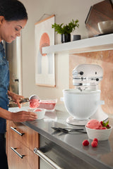 KitchenAid Ice Cream Maker Attachment Stand Mixer, 2 Quart, White KitchenAid