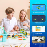 Coding Robot Kit for Kids Ages 6+, 200+ in 1 APP Control Dinosaur Robot Toy, Educational Scratch Program Robotic Kit with 47 Video Courses,Birthday Children's Day Gift for Boys Girls(600 Blocks) makerzoid