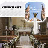 DIICCYO Church Fans Handheld Set of 30 Pcs, Blank Double-Sided Sublimation Wedding Paddle Fan with Handle, Blank Plastic Fans for Church Wedding Parties Classroom DIY DIICCYO