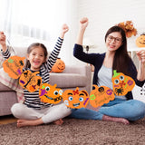 Max Fun 312PCS Halloween Pumpkin Foam Stickers, Halloween Craft Kit for Kids Bulk Glitter Set DIY Self-Adhesive Halloween Decoration Max Fun