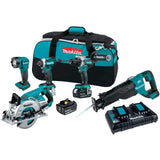 Makita XT507PT 18V LXT® Lithium-Ion Brushless Cordless 5-Pc. Combo Kit (5.0Ah) Makita