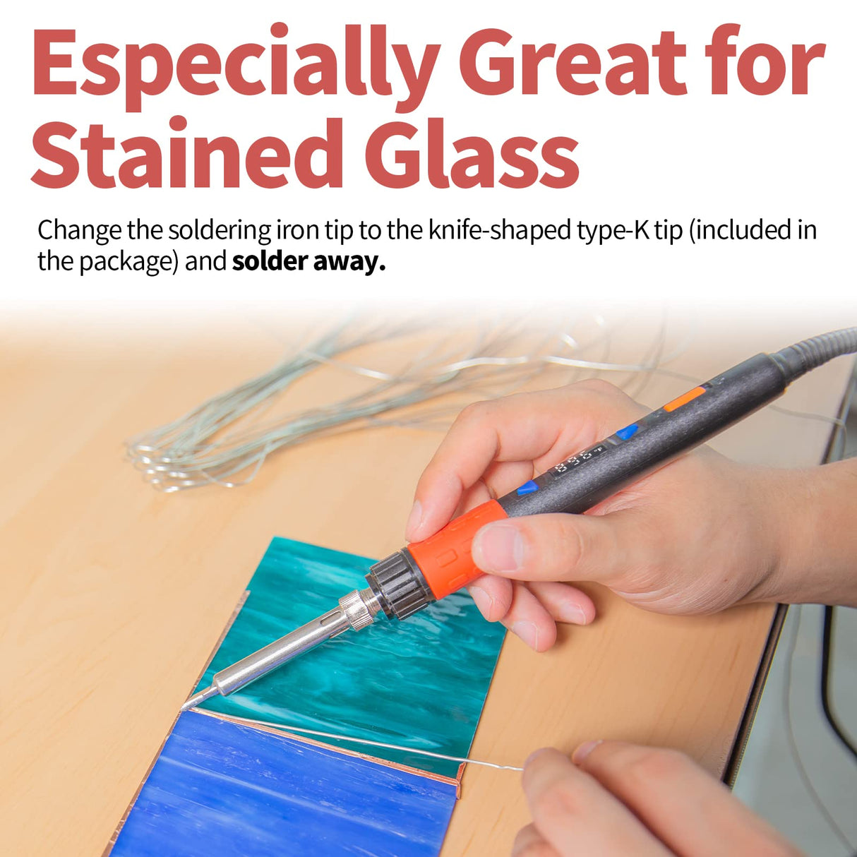 YIHUA 928D-III Soldering Iron,110W High Power, Fully Digital Display °F /°C- Temperature Control Soldering Tool, Accurate 194~896°F, with ON/OFF Switch, Iron Tip, Brass Wool, Automatic Sleep Mode YIHUA