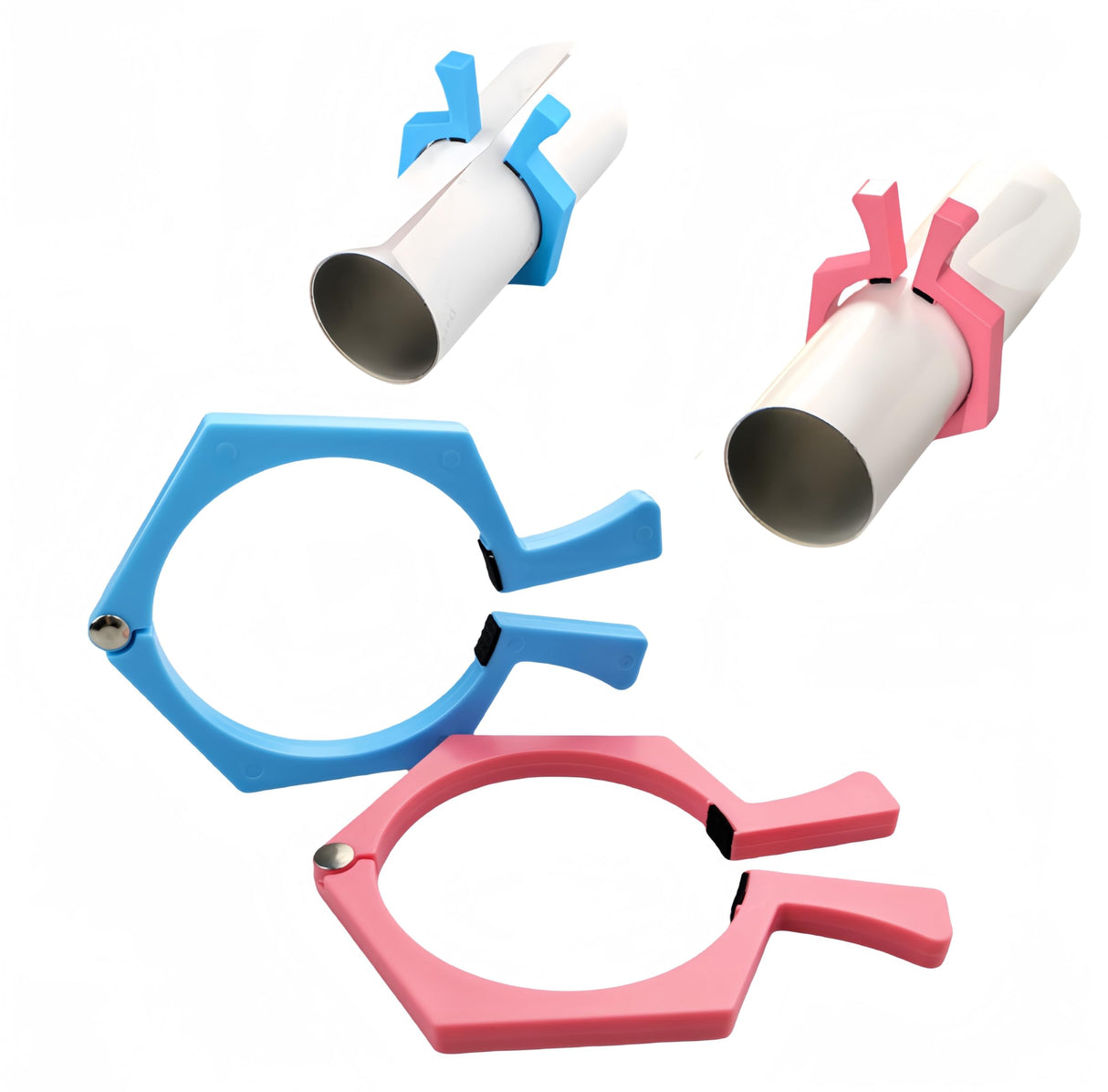 2PCS Tumbler Holder Tumbler Clamp for Sublimation,Pinch Tumbler Clamp Perfect,Tumbler Clamp Sublimation Tools for 20 Oz Cups Skinny Straight Tumblers(Blue&Pink)-SATONBEYI SATONBEYI