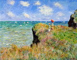 liziciti Monet 5D Diamond Painting Kits, Full Drill Famous Diamond Paintings Collection for Home Wall Decor DIY, 12x16in (Clifftop Walk at Pourville) liziciti