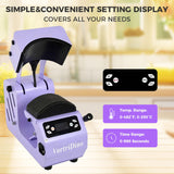 Generic VortriDino 2-in-1 Hat Heat Press Machine Automatic Hat Easy Heat Press Machine for Caps with 2pcs Interchangeable Platens (Kids&Adult) WoodArtSupply