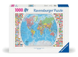 Ravensburger Political World Map 1000 Piece Jigsaw Puzzle for Adults - 12000664 - Handcrafted Tooling, Made in Germany, Every Piece Fits Together Perfectly Ravensburger