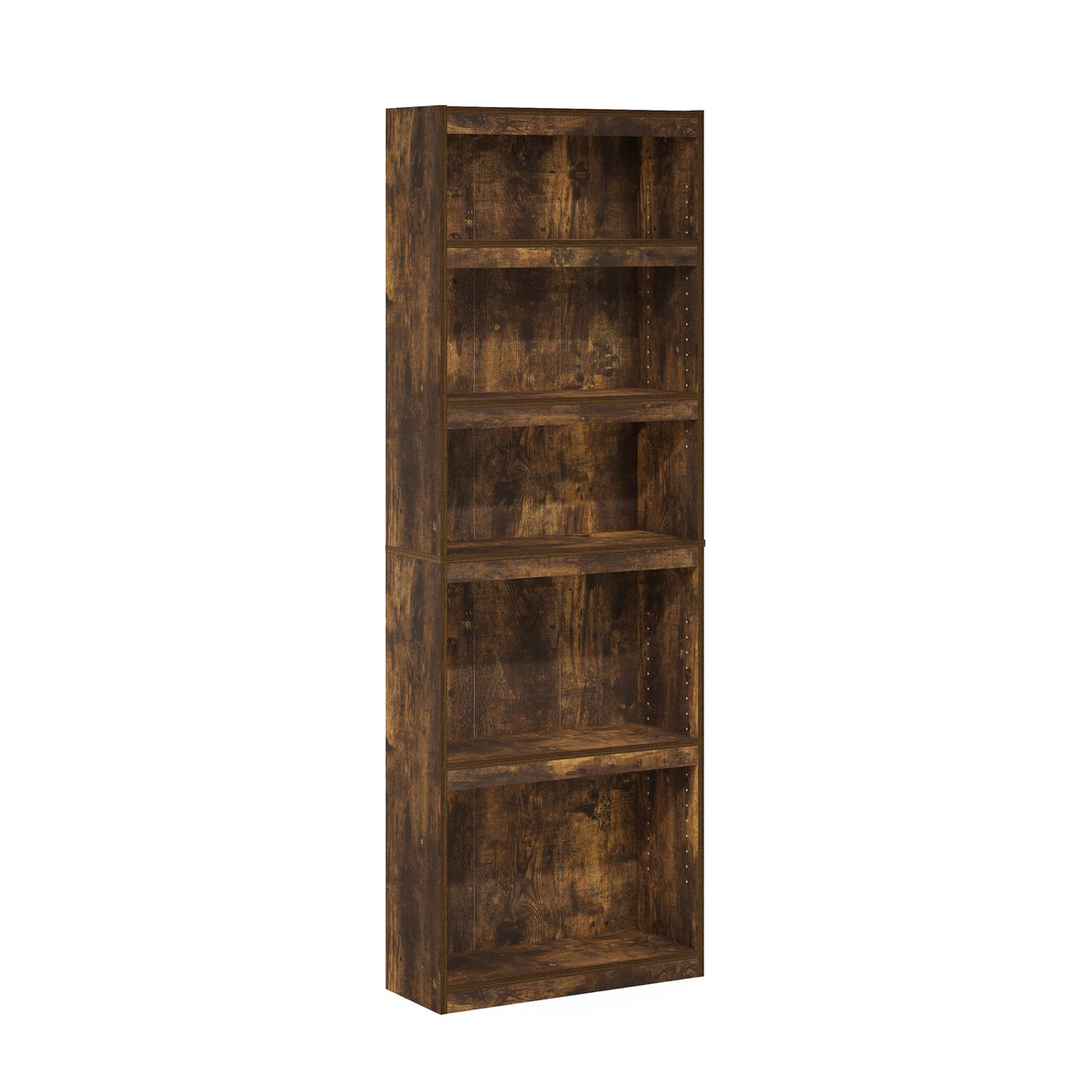Furinno Jaya Enhanced Home 5-Tier Shelf Bookcase, Amber Pine Furinno