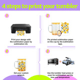 AGH 6 Pack Sublimation Glass Blanks with Colorful Lid and Straw, 16oz Gradient Colorful Glass Sublimation Beer Can with Handle, Sublimation Glass Cups, Sublimation Glass Tumblers AGH