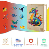 KAAYEE Wooden Jigsaw Puzzles-Wooden Puzzle Adult Unique Shape Advanced Dragon Wooden Jigsaw Puzzle for Adult, Family Puzzles 12.2 * 10.5in 200pcs KAAYEE