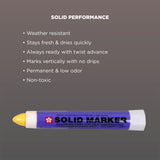 Sakura Solid Paint Markers - Permanent Marker Paint Pens - Window, Wood, & Glass Marker - Yellow Paint - 12 Pack SAKURA SOLID MARKER