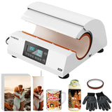 FewNvWa Tumbler Heat Press Machine - Auto Mug Heat Press Fast & Even, Auto-Off Safe Professional Sublimation for 10-30oz Cups, Glasses and Mugs FewNvWa
