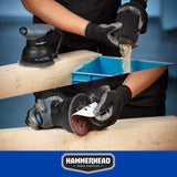 Hammerhead 2.0-Amp 5-Inch Random Orbit Sander with 12pcs Sanding Paper – HAOS020 Hammerhead