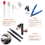 OLYCRAFT 23PCS 3D Printer Tool 3D Printer Nozzle Cleaning Tool Removal Tool Kit includes Putty Knife, Wire Brush, Wire Flush Cutter, Scraper Knife, Diamond Files and Tweezer for Cleaning 3D Printer OLYCRAFT