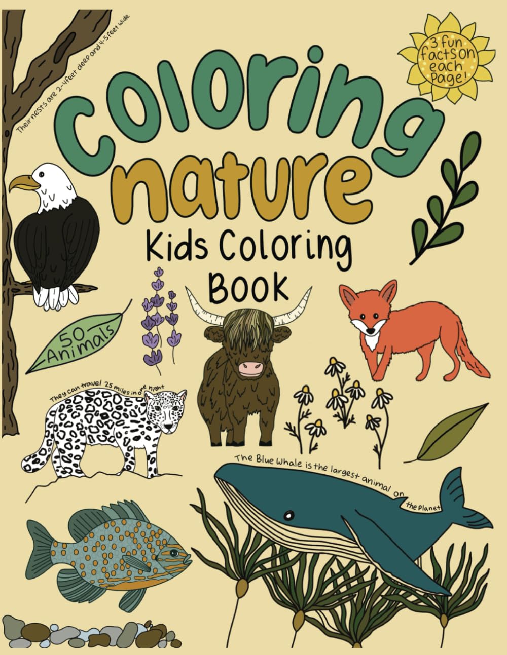 Coloring Nature: Kids Coloring Book WoodArtSupply