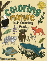 Coloring Nature: Kids Coloring Book WoodArtSupply