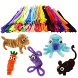 862 Pieces Kids Art & Craft Supplies Set DIY Activities & Parties Pipe Cleaners Craft Set 200 Pcs Pipe Cleaners 454 Pcs Pom Poms 208 Pcs Wiggle Eyes Self Adhesive1 PenVinoo