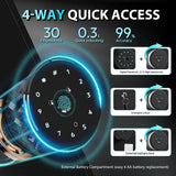 KAER 13-15 Biometric Gun Safe, Long Gun Safe for Home Rifle and Pistols with Fingerprint Lock, Ideal for AR15, Shotguns & Ammunition Storage | Unassembled Gun Cabinet for Home & Hunting Use KAER