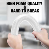 Namalu 12 Pieces Sofa Slipcover Tuck Grips Stretch Non Slip Foam Stick Couch Slipcovers Stretch Stick Thicker Cushion Grip for Sofa Essential Tuck Grips for Furniture Protector(White) Namalu