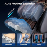 BOSSCARE 4D Massage Chair Full Body 2025 Zero Gravity SL Track Messager Recliner - Shiatsu Heat Massaging Chairs for Office Home - Heating Back Foot AI APP Body Scanning BOSSCARE