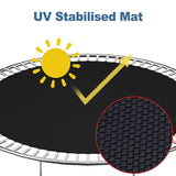 NONMON Trampoline Replacement Mat Fits 12 ft Round Trampoline Frame with 72 V-Hooks Fits 5.5 inch Trampoline Mat, UV-Resistant, with Spring Hook(Not Include Spring) NONMON