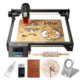 LGT Longer RAY5 Laser Engraver, 10W High-Precision Laser Engraver, Compressed Spot CNC, App Offline Control, DIY Engraving Tool for Metal/Glass/Wood, Engraving Area 15.7 "x15.7", Laser Class 2 Longer