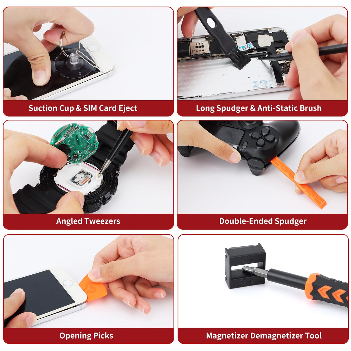 SHARDEN 58 in 1 Small Precision Screwdriver Set Magnetic Mini Screwdriver Set with Case Professional Electronic Tools Kit for iPhone, MacBook, Computer, Laptop, PC, RC, PS4, Xbox, Eyeglasses, Watch Sharden