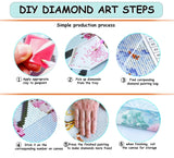 CZYWJMEI 5D Diamond Painting Kits for Adults Beginners,DIY Dragon Cat Diamond Art,Full Round Drill Diamond Dot Gem Art Kits,Home Wall Decor 16x16 Inch CZYWJMEI