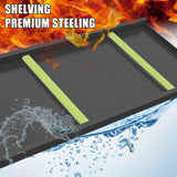 KILISTEELS 71" H x 45" W Metal Garage Shelving Unit 5 Tier Metal Storage Shelves Adjustable Shelving Unit Garage Shelves for Kitchen Warehouse Pantry Basement, 71" H x 45" W x 18" D, Black KILISTEELS